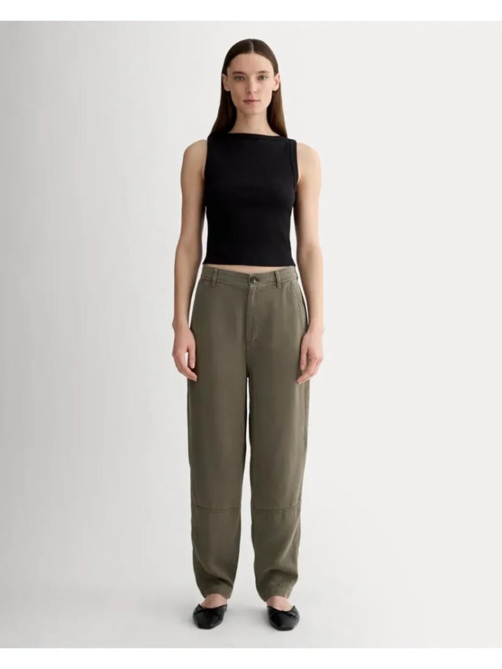 Everlane Buttersoft Green Chino Pants, Size 2